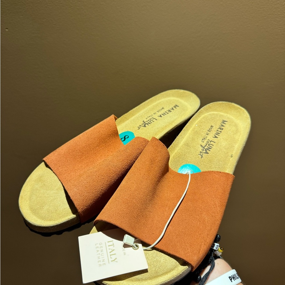 Marina Luna Orange Sandals